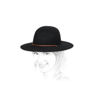 chapeau femme noir feutre Tiller III black Wmn